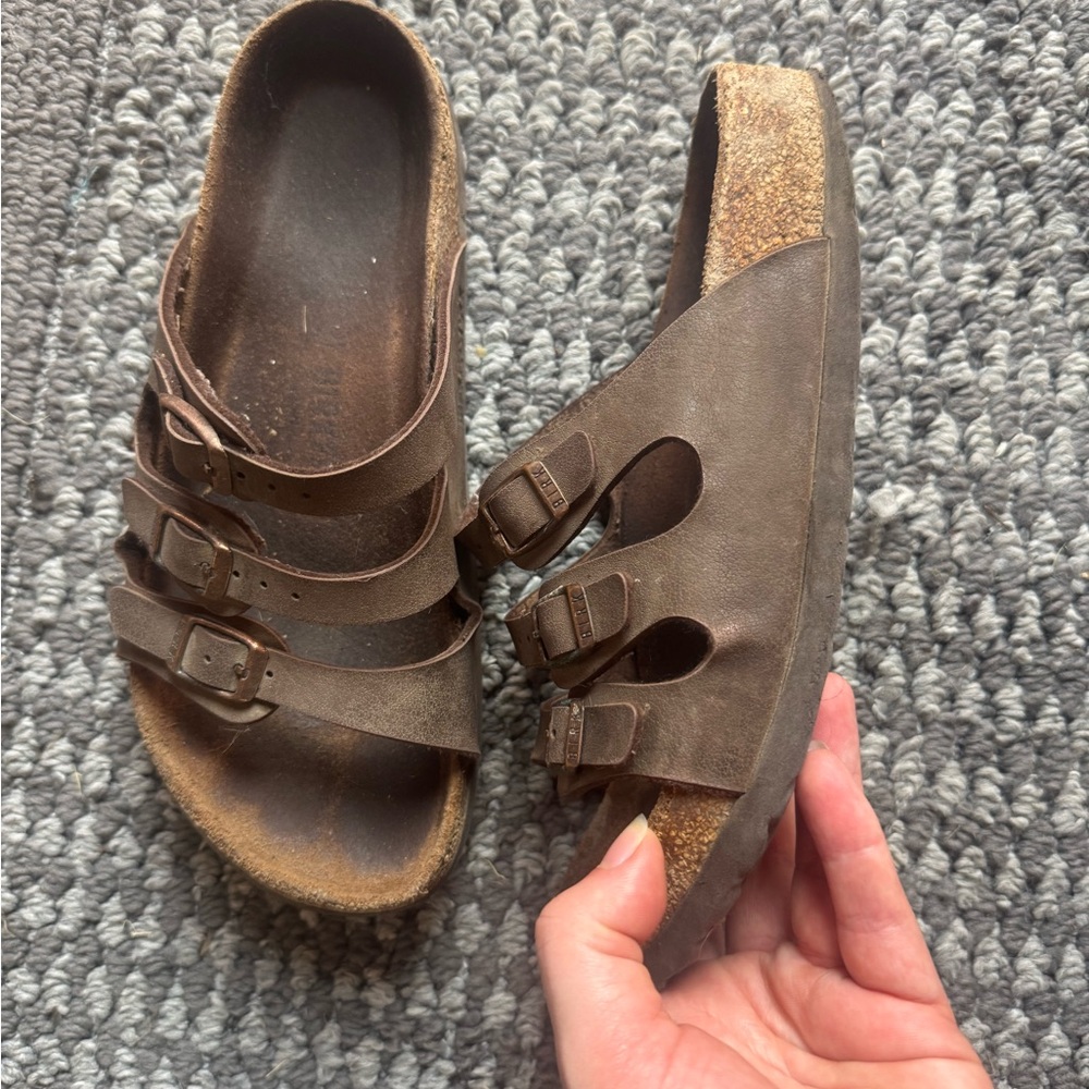 Birkenstock Brown Sandals with Adjustable Straps